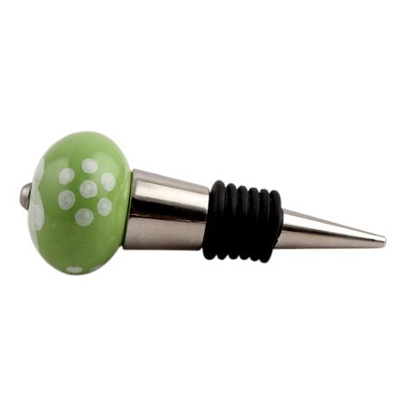 Soft Green Ceramic Wine Stopper